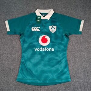 Canterbury Ireland IRFU Rugby Jersey Mens M Green Home Slim Fit NWT